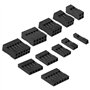 Bestgle 620PCS 2.54mm Dupont Jumper Connecteurs Mâle Femelle À Sertir Pin Terminal Kit Dupont Câble Jumper Fil Pin En-tête Logem
