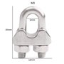 U Boulon Clip de câble en Acier Inoxydable de 3mm de Diamètr