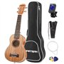 MARTISAN Ukulélé Soprano Kit Hawaïen Débutants 21 pouces Ukulele Aquila Cordes avec Housse