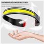 BESTSUN lampe frontale COB LED super lumineuse, lampe frontale COB LED rechargeable, lampe frontale LED rouge avec 3 modes, lamp