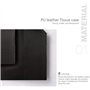 Couverture de boîte à mouchoirs, Porte-boîte à mouchoirs carré en Cuir PU Moderne, Porte-Papier en Rouleau pour Distributeur de 