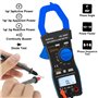 Kethvoz Multimetre Pince Amperemetre Triphasé, 1000A Amperemetrique 9999 points Testeur Electrique Mesure AC DC Courant Tension 