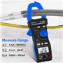 Kethvoz Multimetre Pince Amperemetre Triphasé, 1000A Amperemetrique 9999 points Testeur Electrique Mesure AC DC Courant Tension 