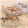 PMELCXD Or Rose Punaises 200pcs, épingle à Bille en métal, Broche en Verre adaptée aux étudiants pour Apprendre l'artisanat (4 *