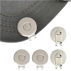 4 pièces Clip de Chapeau magnétique de Golf Marqueur de Balle de Golf Clip de Casquette de Golf Belle Clip de Chapeau avec Aiman