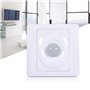 Tumnea Interrupteur d'éclairage à LED, Interrupteur de capteur de Mouvement corporel Infrarouge Automatique réglable PIR Support
