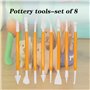 8 Outils de Modelage de Gâteaux, Outils de Modelage de Fondant, Sculpture, Outil de Décoration de Moulage de Gâteaux, Adapté Pou