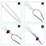 5 Pièces Aiguilles à Perles, Aiguille Perle, Aiguille à Perler, pour Artisanat et Fabrication de Bijoux