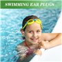 5 Paires Bouchons d'oreille en Silicone, Bouchons d'oreille pour Dormir, Nager Bouchons d'oreilles Étanches, Réutilisables Réduc