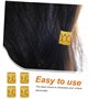 Lot de 60 dreadlocks dorés - Accessoires de cheveux - Perles en métal - Pour tresses