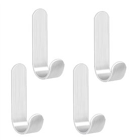 Crochet Adhésif en Acier Inoxydable - 4 Pcs Auto-adhésifs