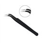 Pince à Cils, 2 Pcs Pince Extension Cils, Kit Pince Extension Cils, Pincettes à Épiler à Bouts Droit et Courbé, Pinces à Extensi