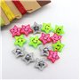 Feliciay Lot de 15 rayons de vélo clicker pour rayons de vélo, vélo coloré parlé de décorations lumineuses, décoration d'étoiles