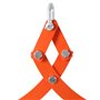 Lfhelper Pince forestière pour troncs d'arbres, force de traction de 600 kg, pince de chargement, pince en bois pour travaux de 