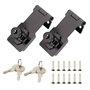 Lhdfyqt 2 Pcs Verrou Porte Avec Clef