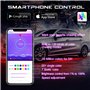 Lumières souterraines de voiture, kit de bande lumineuse Bluetooth de couleur de sommeil, 6 lumières extérieures étanches pour v