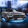 Lumières souterraines de voiture, kit de bande lumineuse Bluetooth de couleur de sommeil, 6 lumières extérieures étanches pour v