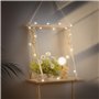 SOSINYA Etagere Murale Bois.Deco Boheme Etagère Murale.Gland tissé à la Main Macramé Mural.Décor Mural avec guirlandes Lumineuse