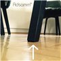 Adsamm® / 12 x Patins en Feutre/Bruns / 40x40 mm/carré/épaisseur 3,5 mm/Patins glisseurs Auto-adhésifs de qualité optimale
