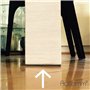 Adsamm® / 12 x Patins en Feutre/Bruns / 40x40 mm/carré/épaisseur 3,5 mm/Patins glisseurs Auto-adhésifs de qualité optimale