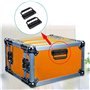 4 Pièce Poignée de Flight Case, Poignée à Ressort de Boîte à Outils, Traction Poignée Pliante à Ressort, Remplacement et Install