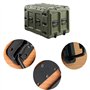 4 Pièce Poignée de Flight Case, Poignée à Ressort de Boîte à Outils, Traction Poignée Pliante à Ressort, Remplacement et Install