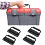 4 Pièce Poignée de Flight Case, Poignée à Ressort de Boîte à Outils, Traction Poignée Pliante à Ressort, Remplacement et Install