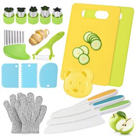 Couteau de cuisine pour enfants 18 pièces