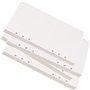 ZEONHEI Lot de 18 Classeur Feuilles A5, Recharges de Papier A5 Quadrillées Papier Quadrillé A5 Refill for Journal pour Cahiers A