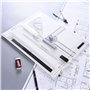 Ensemble de planches à dessin A4, table à dessin multifonction A4, système de mesure réglable, angle parallèle avec rapporteur, 