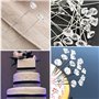 BOBOZHONG Longues Épingles Droites,100 Épingle à Tete de Diamant Épingles Droites Pins Effacer Épingles Diamant pour Fleur Coutu