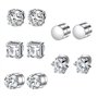 DMNQ 5 Paires Boucle Aimantée Homme Boucles d'Oreilles Magnétiques Fausse Boucle d'Oreille Homme Boucle Aimantée Homme Boucles d