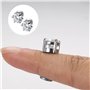 DMNQ 5 Paires Boucle Aimantée Homme Boucles d'Oreilles Magnétiques Fausse Boucle d'Oreille Homme Boucle Aimantée Homme Boucles d