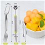 Eniyou 2 Pcs Trancheuse De Pastèque à Fourchette Pastèque Fourchette Trancheuse Pastèque 2 En 1 Outil Multi-Usages Pour Trancheu