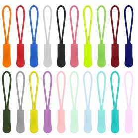 Neikafan 100 Pièces Tirettes Extension Zip en Nylon pour Fermeture Éclair - Sacs à Dos