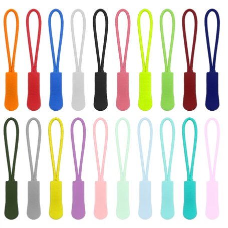 Neikafan 100 Pièces Tirettes Extension Zip en Nylon pour Fermeture Éclair - Sacs à Dos
