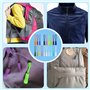 Neikafan 100 Pièces Tirettes Extension Zip en Nylon pour Fermeture Éclair - Sacs à Dos, Vêtements, Bagages, Etc