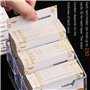 Sixfolo 2 Pièces Porte-Cartes de Visite en Acrylique Transparent Support Carte de Visite en Plastique Présentoir à Carte De Visi