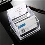 Sixfolo 2 Pièces Porte-Cartes de Visite en Acrylique Transparent Support Carte de Visite en Plastique Présentoir à Carte De Visi