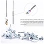 Sixfolo 2 Pièces Aimant Flexible,Outil de Ramassage Magnétique Aimant Mecanique Portable pour Ramassage Petites Pièces Écrous Bo