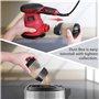 Ponceuse Excentrique 300W 13000RPM Ponceuse Orbitale 2,5 A, 6 Vitesses Variables, 20 Papiers De Verre, 3 Tampons De Polissage, B