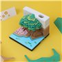 SENIURIS Bloc-notes autocollantes mignon avec support, DIY 3D Kawaii drôle créatif bloc-notes créatif bureau art carte artisanat