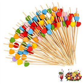 DUGEGAYL 100 pièces Eowppue Set de Cure-dent décoratifs pour Cocktails avec décoration pour Les Cocktails