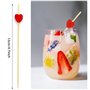 DUGEGAYL 100 pièces Eowppue Set de Cure-dent décoratifs pour Cocktails avec décoration pour Les Cocktails, Les fêtes de Carnaval