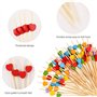 DUGEGAYL 100 pièces Eowppue Set de Cure-dent décoratifs pour Cocktails avec décoration pour Les Cocktails, Les fêtes de Carnaval