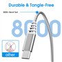 Câble Usb Type C 2M+3M,Cable Chargeur USB C Charge Rapide pour Samsung A52 A42 A72 A53 A23 5G,S10/S10 Plus/S10E A41 A31 A21S A20