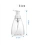 Imirootree Lot de 3 distributeurs de savon moussant vides rechargeables en plastique transparent de 250 ml pour les mains, parfa