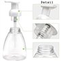 Imirootree Lot de 3 distributeurs de savon moussant vides rechargeables en plastique transparent de 250 ml pour les mains, parfa