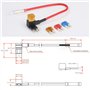 Porte-Fusible Micro Voiture Adaptateur Lame Porte-Fusible Add-A-Circuit Porte-Fusible avec 6 Pièces de Fusible à Lame 5A 10A 15A