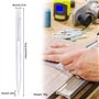 Pointe à Tracer en Carbure de Tungstène Stylos à Tracer en Métal Stylos de Gravure en Alliage pour Plaque en Céramique/Métal/Ver